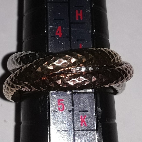 HOLD - NOT FOR SALE - Puzzle ring - gold (LIRM) over 925 SS Italy - Picture 2 of 4